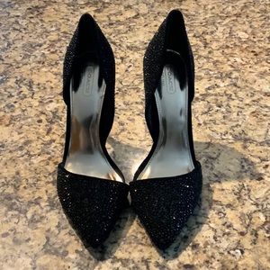Coach Sparkly Black Heels